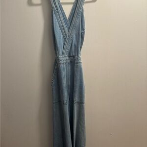 Etica Light Blue Denim Jumpsuit
